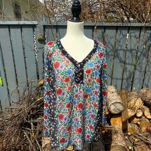 Nanette Lepore 1x Chiffon lined Blouse